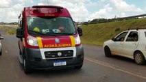 Rapaz fica ferido após colisão de trânsito na marginal da BR-467, em Cascavel