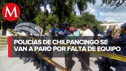 Policías municipales de Chilpancingo protesta por falta de equipo