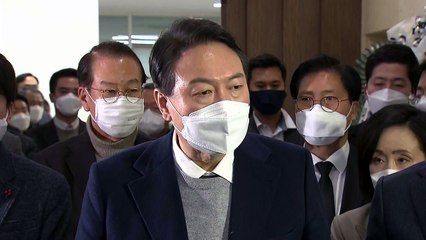 윤석열, 이준석과 평택 소방관 빈소 찾아 “안타까운 사고” / YTN