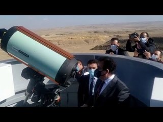 وزير التعليم العالي يفتتح محطة أقمار صناعية بمرصد القطامية