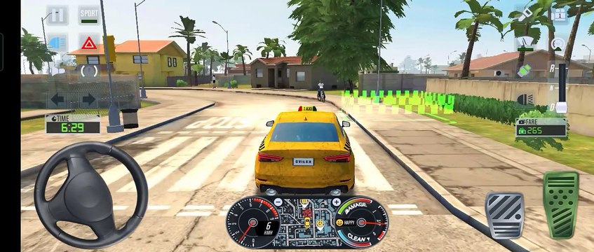 Taxi Sim 2020 Driving 2017 Audi RS3 Sedan Taxi Mode In The City - 3D Games Android Gameplay - Nooobsy