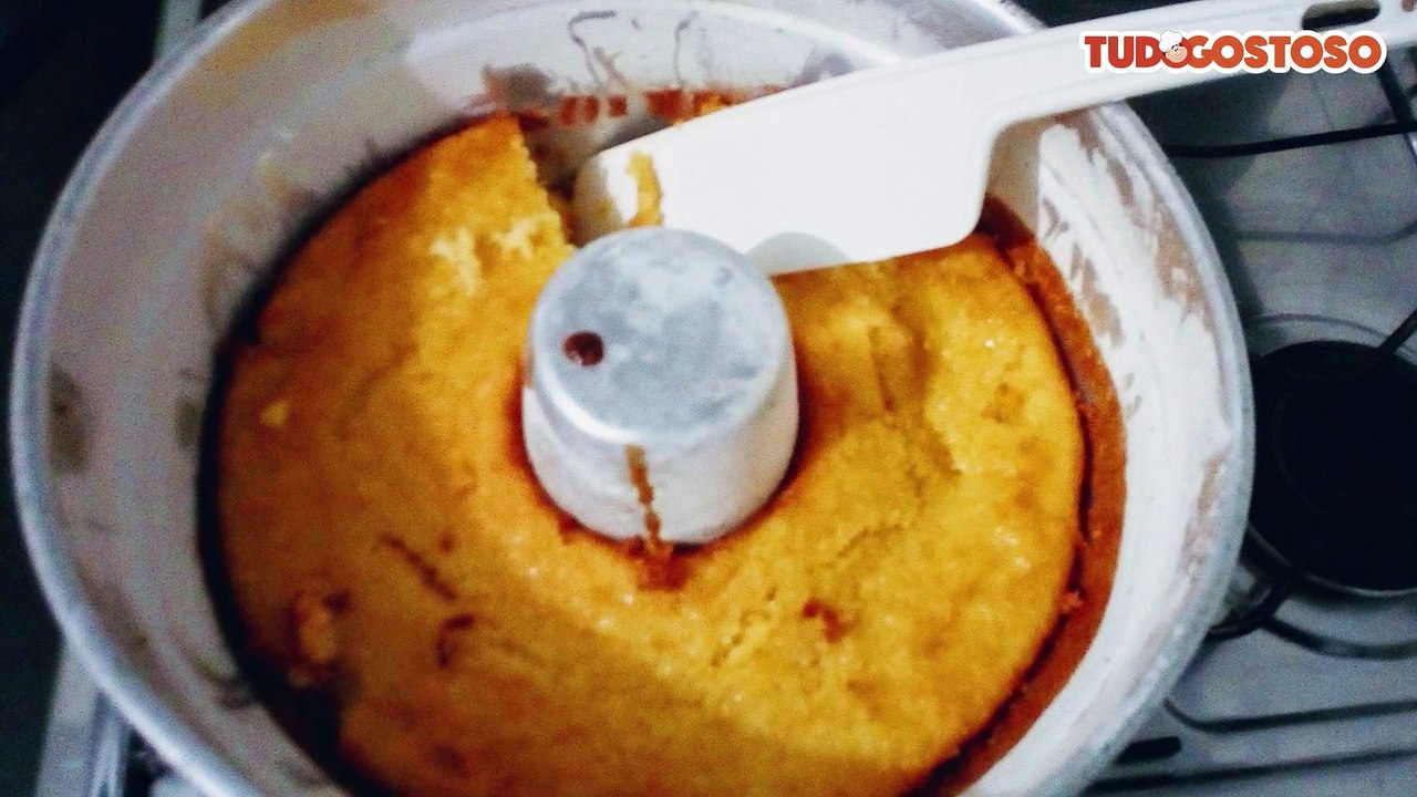 Bolo de milho sem óleo