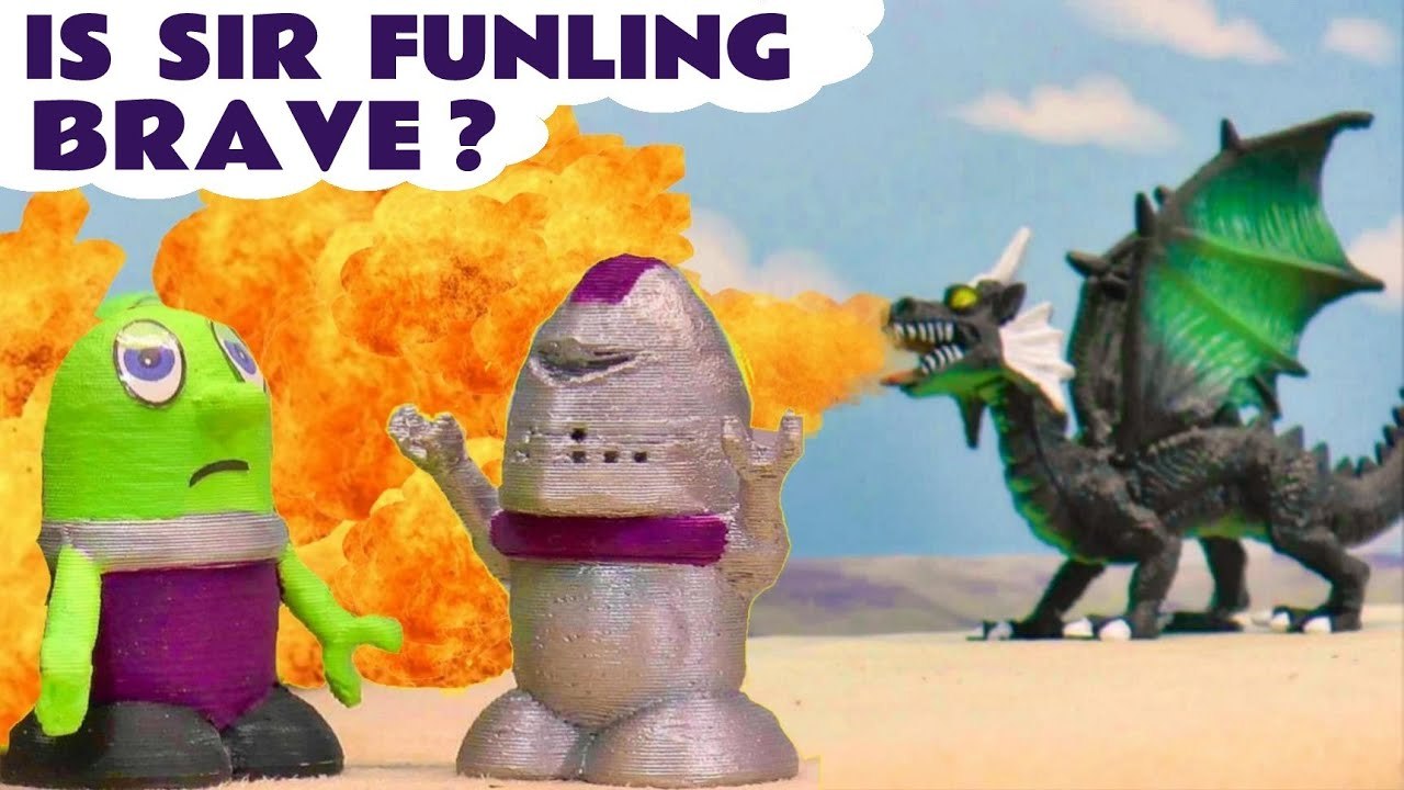 The Funlings Toys Adventure Story with a Dragon and Sir Funling the Brave plus Thomas and Friends in this Toy Trains 4U Full Episode English Stop Motion Video for Kids