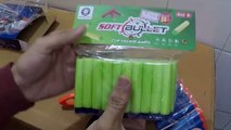 Unboxing and Review of BlazeStrom soft bullet toy gun for kids birthday gift