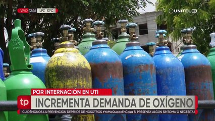 Se incrementa la demanda de oxígeno en Cochabamba