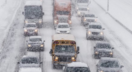 Truckers Share Supplies With Fellow Drivers Stranded on I-95 in Virginia