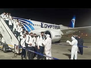 بعثة منتخب المجر تصل مطار القاهرة للمشاركة في مونديال اليد 2021