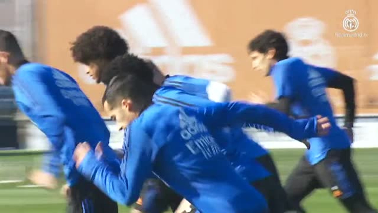 El Real Madrid vuelve a los entrenos tras la victoria en Alcoy