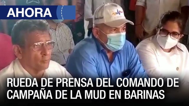 Rueda de prensa del Comando de Campaña del candidato MUD Sergio Garrido #Barinas - #09ENe - Ahora