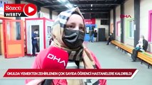 Fatih'te okulda yemekten zehirlenen çok sayıda öğrenci hastanelere kaldırıldı