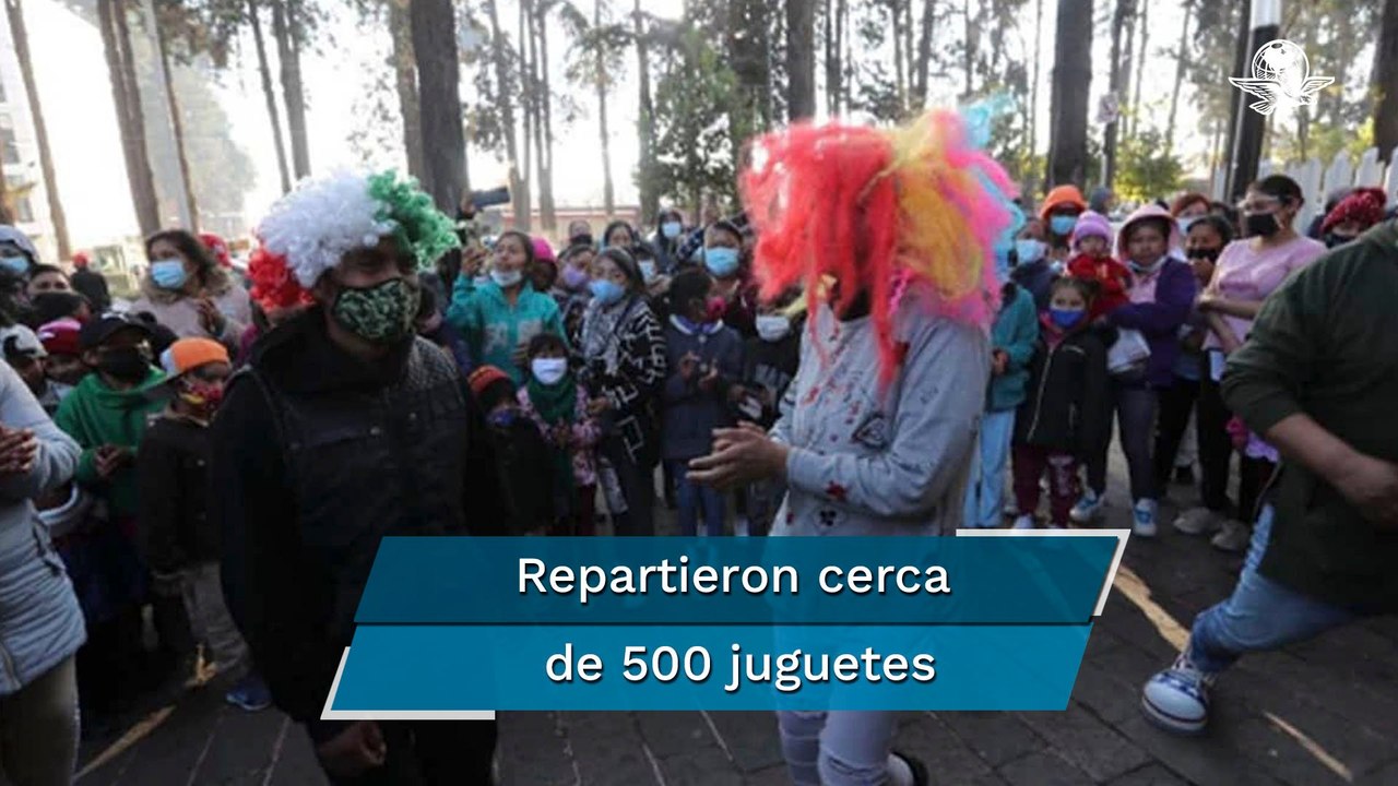 “Payasónicos al rescate” reparten juguetes en Hospital del Niño en Toluca por Día de Reyes