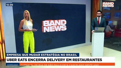 A empresa Uber anunciou que vai encerrar as operações do serviço de entrega de comida do Uber Eats no Brasil, até o dia 7de março