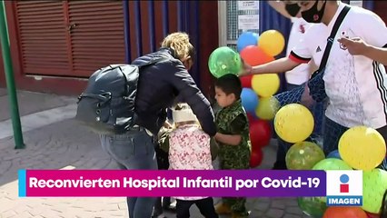 Reconvierten área de hospital infantil de CDMX en sala Covid-19