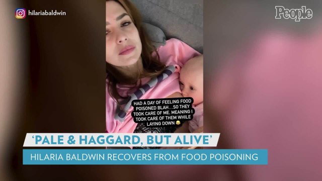 Hilaria Baldwin 'Snuggles' with Her Kids After Getting Food Poisoning: 'They Took Care of Me'
