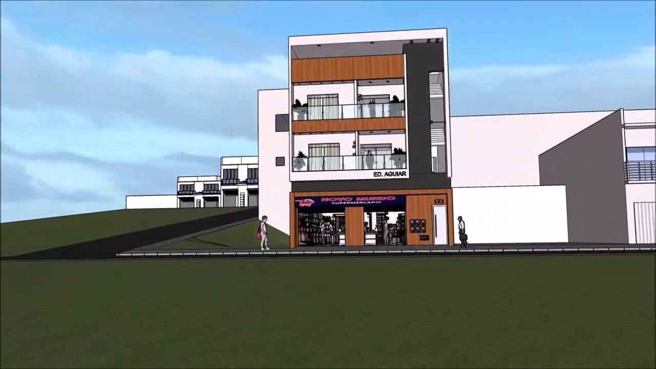 SUPERMARKET ARCHITECTURAL PROJECT - MIXED-USE BUILDING