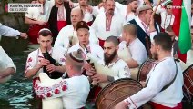 ویدئو؛ خاج‌شویان در بلغارستان طبق سنت سالانه جشن گرفته شد