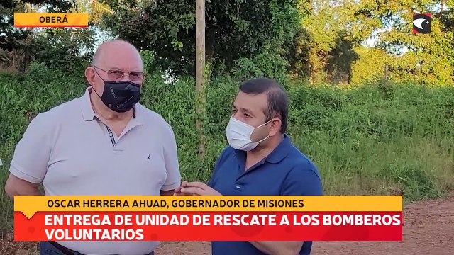 Entrega de Unidad de Rescate a los Bomberos Voluntarios