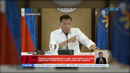 PDU30, ikinababahala ang pagtriple ng mga kaso ng COVID-19 sa loob lang ng 2 araw | UB