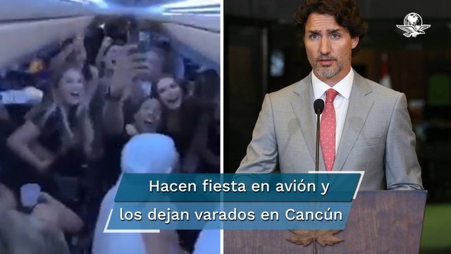 Influencers canadienses varados en Cancún tras fiesta en vuelo, “bofetada en la cara”: Trudeau