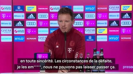 18e j. - Nagelsmann : "Les circonstances du 5-0, je les em*****"