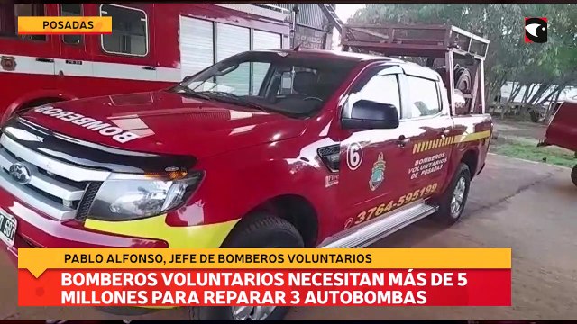 Bomberos Voluntarios necesitan más de 5 millones para reparar 3 autobombas