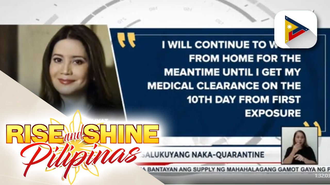 DOT Sec. Puyat, kasalukuyang naka-quarantine