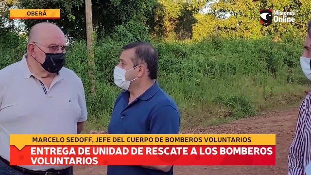 Entrega de Unidad de Rescate a los Bomberos Voluntarios