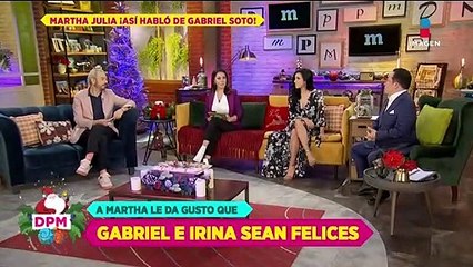 Martha Julia reacciona a relación de Gabriel Soto e Irina Baeva