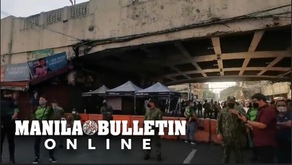 MPD inspects the entryways leading to Quiapo Church