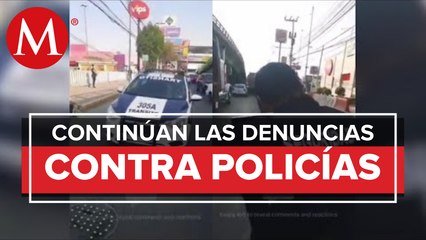 Captan en video presunta extorsión de policía municipal de Tránsito en Coacalco