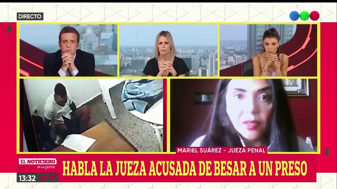 Habló la Jueza que besó a un preso “No sabíamos si las cámaras grababan voz”