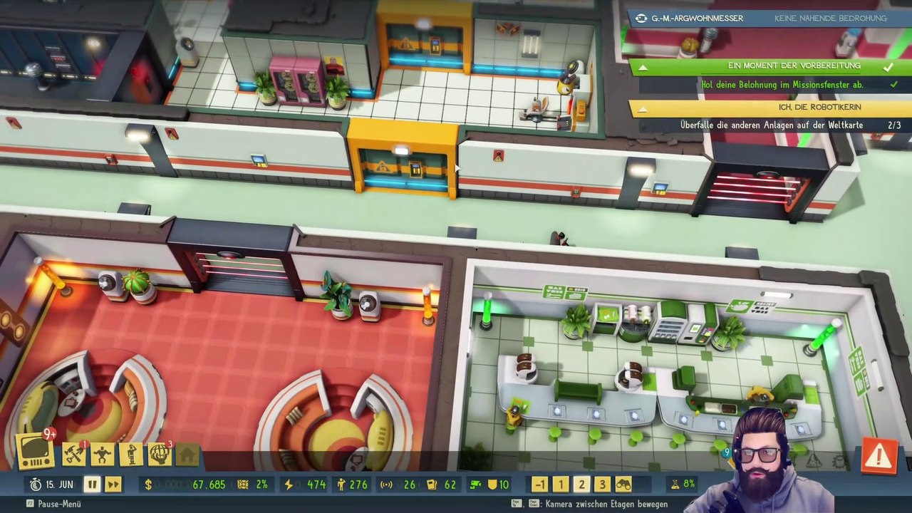 Evil Genius 2  Let's Play Folge #064 Kampfroboter und Explosionen  [German/Deutsch]