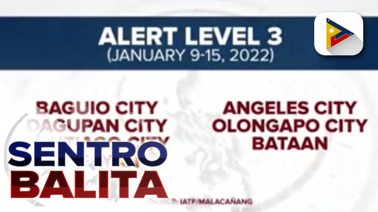 Mga lugar na isasailalim sa Alert level 3, nadagdagan pa; Pres. Duterte, inatasan ang barangay captains na ‘wag palabasin ang mga ‘di pa bakunadong residente