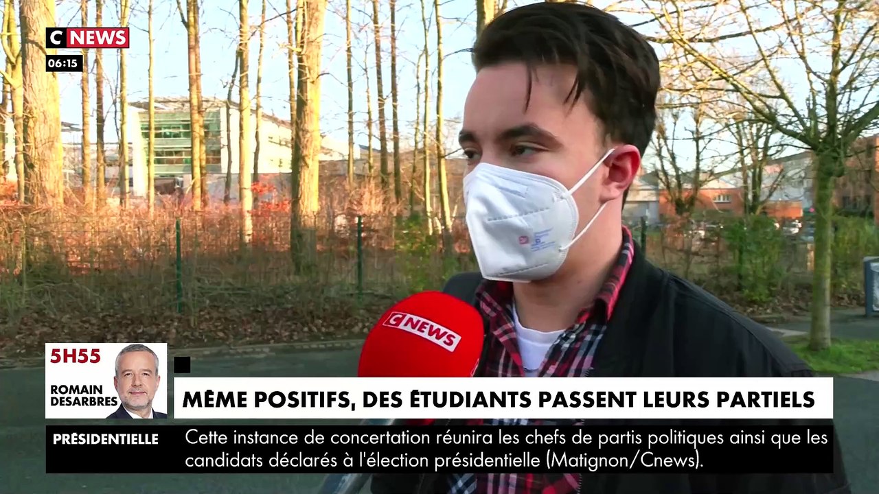 Coronavirus - Découvrez les témoignages d'étudiants sur CNews qui expliquent que même s'ils sont positifs, ils décident de passer leurs partiels