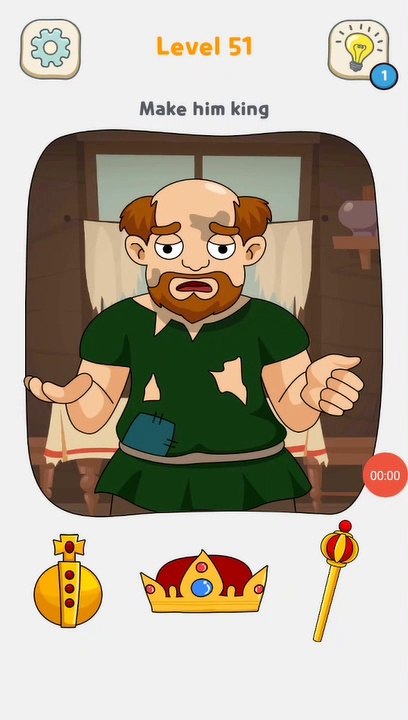 Make him King Level 51 Displace It  Brain Puzzle | Zin Games | Gameplay [Fun Games Tv]