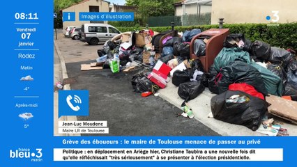 Grève des éboueurs : le maire de Toulouse menace de passer au privé