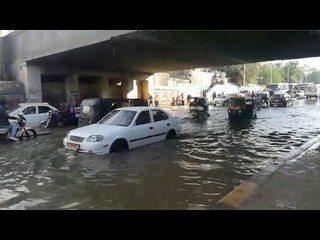 طقس سئ يضرب البلاد.. إمبابة عايمة في شبر مياه