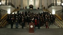 Noche de vigilia en Estados Unidos en el primer aniversario del asalto al Capitolio