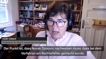 Rechts-Expertin Crock: "Schwierig für Djokovic"