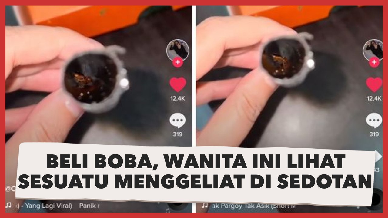 Apa yang Ditakutkan Terjadi! Beli Boba, Wanita Ini Lihat Sesuatu Menggeliat di Sedotan