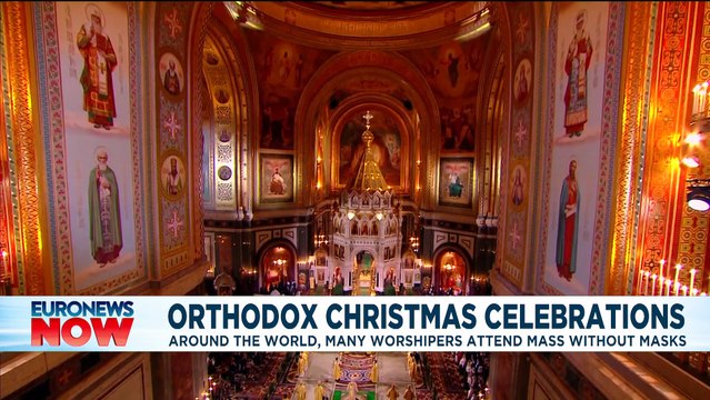 Orthodox Christians observe Christmas amid virus concerns