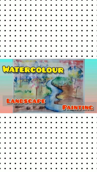 how to make a landscape painting at home || #diyartprojects