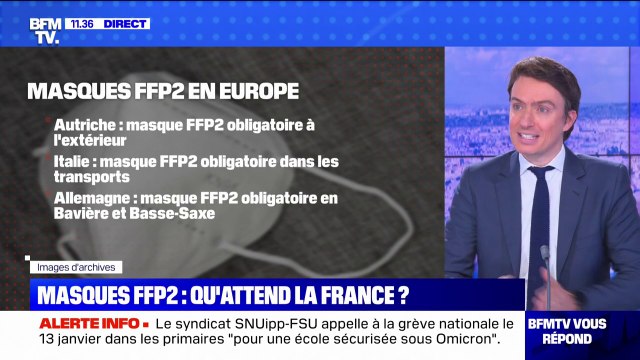 Le masque FFP2 va-t-il se généraliser en France ? BFMTV répond à vos questions