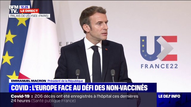 Emmerder les non-vaccinés ? Il était de ma responsabilité de sonner l'alarme répond Emmanuel Macron