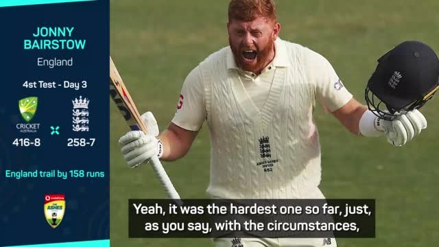 Bairstow 'over the moon' with unbeaten century