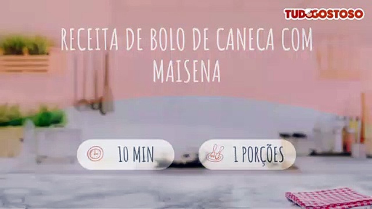 Receita de bolo de caneca com maisena
