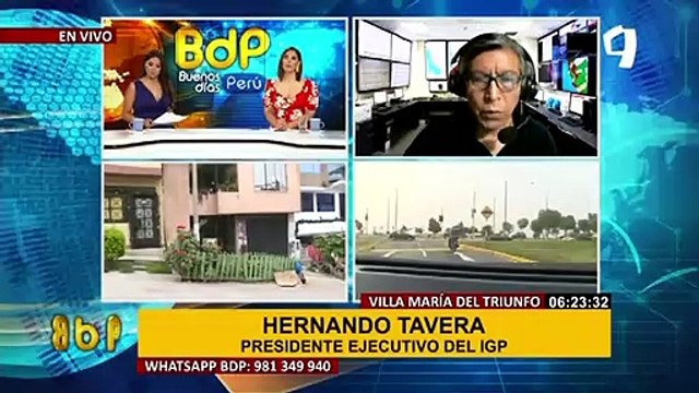 Hernando Tavera, jefe de IGP, tras sismo de 5.6 en Lima: Es posible que hayan réplicas