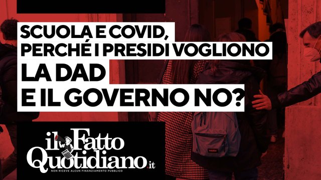 Scuola e Covid, perché i presidi vogliono la dad e il governo no? Segui la diretta con Peter Gomez