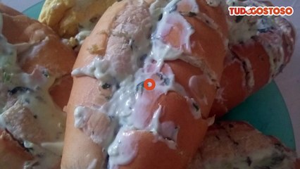 Pão de alho com requeijão