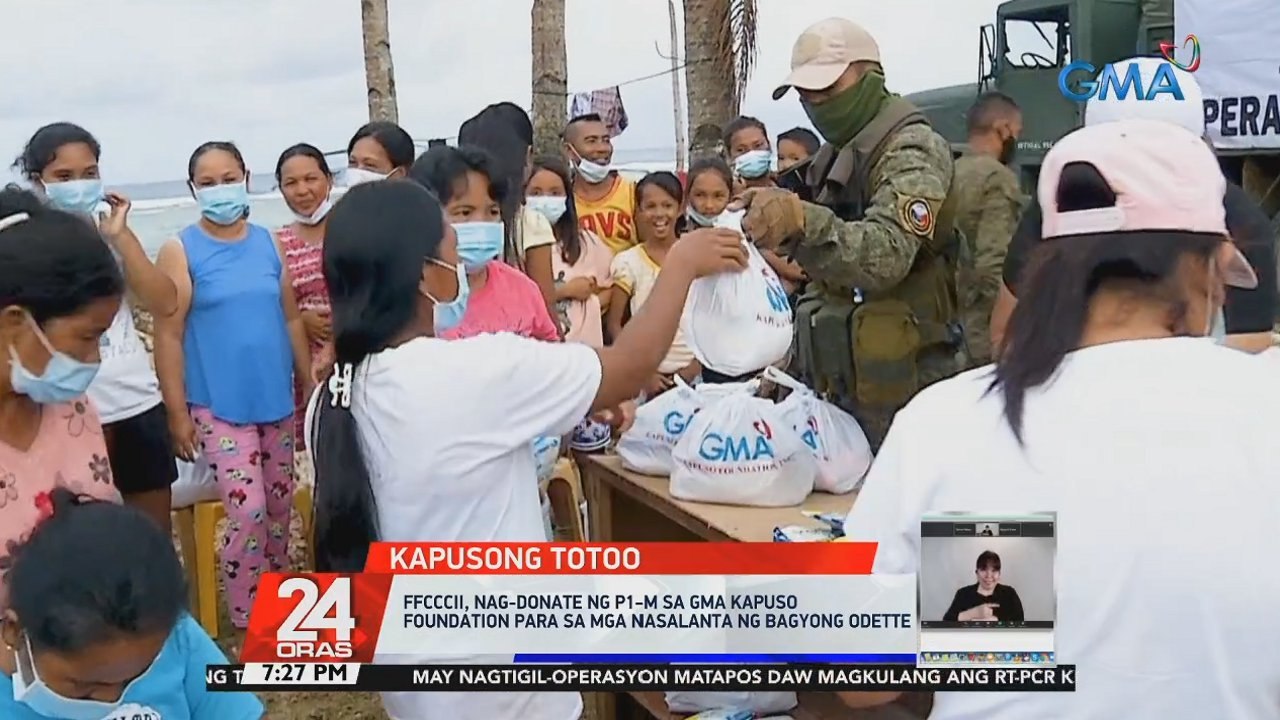 FFCCCII, nag-donate ng P1-M sa GMA Kapuso Foundation para sa mga nasalanta ng Bagyong Odette | 24 Oras